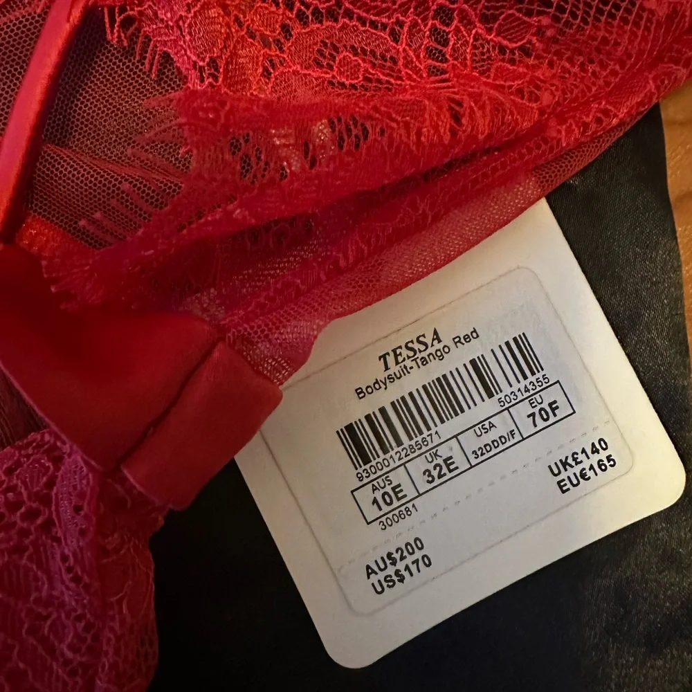 Honey Birdette Tessa Red bodysuit - Picture 8 of 9